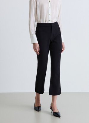 Calliope, PANTALONE LUNGO TINTA UNITA - Stoffhose - ultrablack