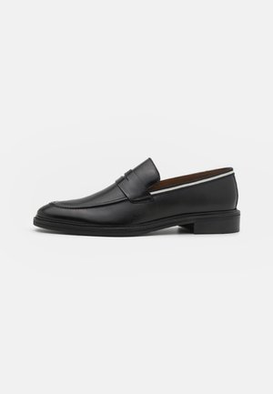 LEATHER - Scarpe senza lacci - black