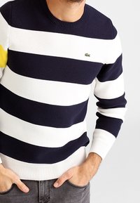 Lacoste Stickad tröja - dark blue