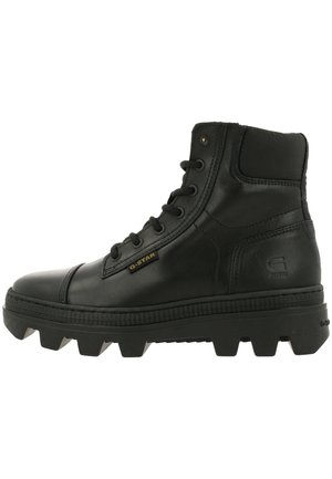 NOXER HGH LEA NYL  - Botines con cordones - black black