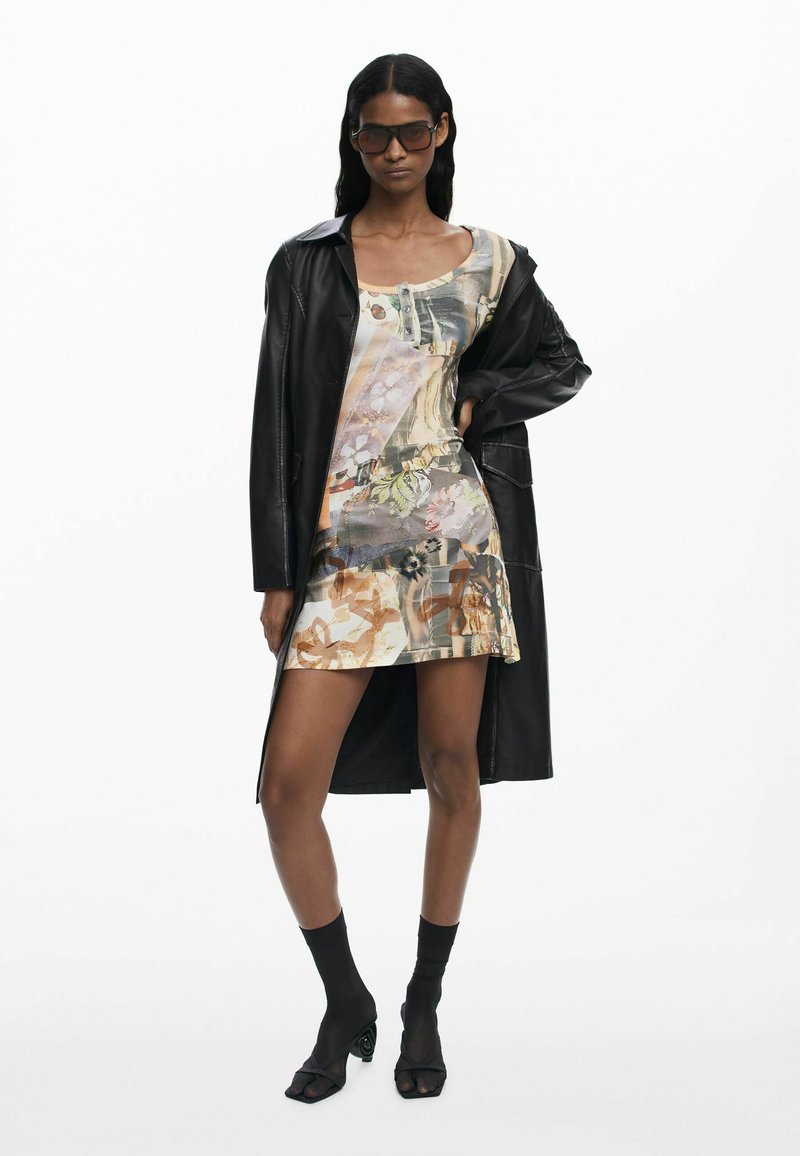 Abito da donna Desigual a maniche lunghe in cotone taglia M gc