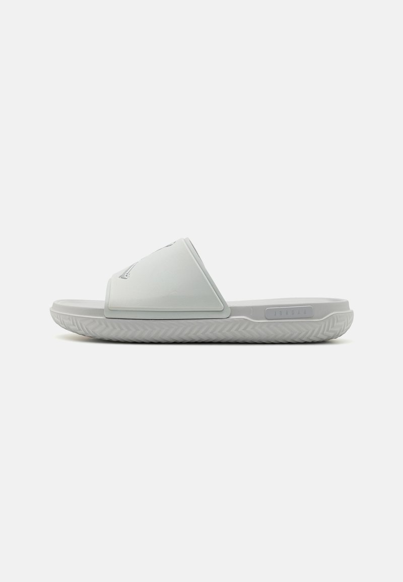 Jordan JUMPMAN SLIDE - Mules - neutral grey/metallic silver