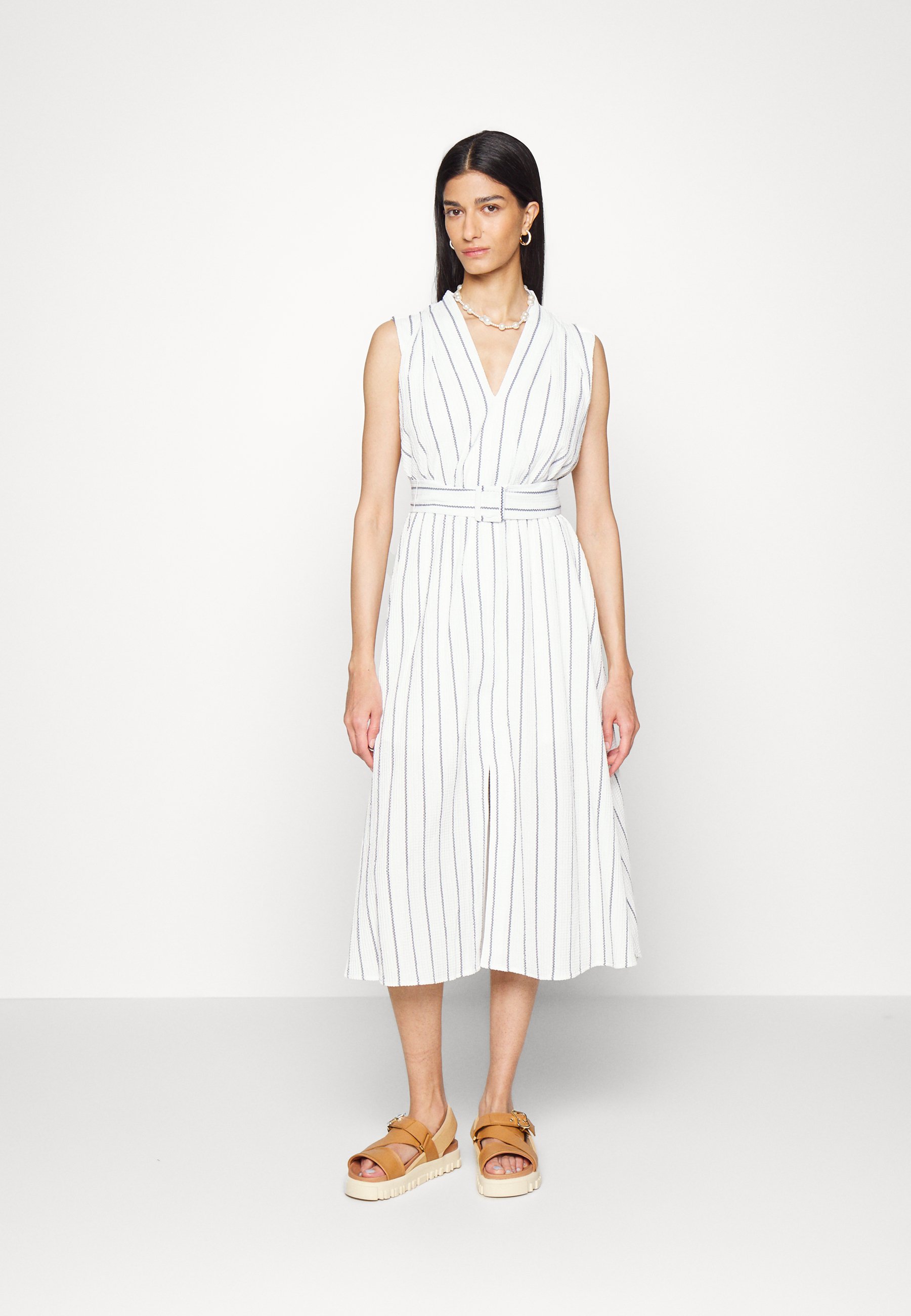 dkny belted dress