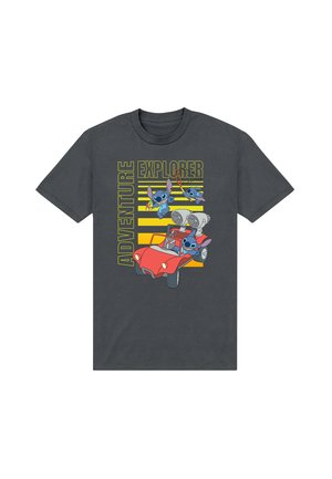 LILO & STITCH DISNEY STITCH EXPLORE - T-shirt print - light charcoal