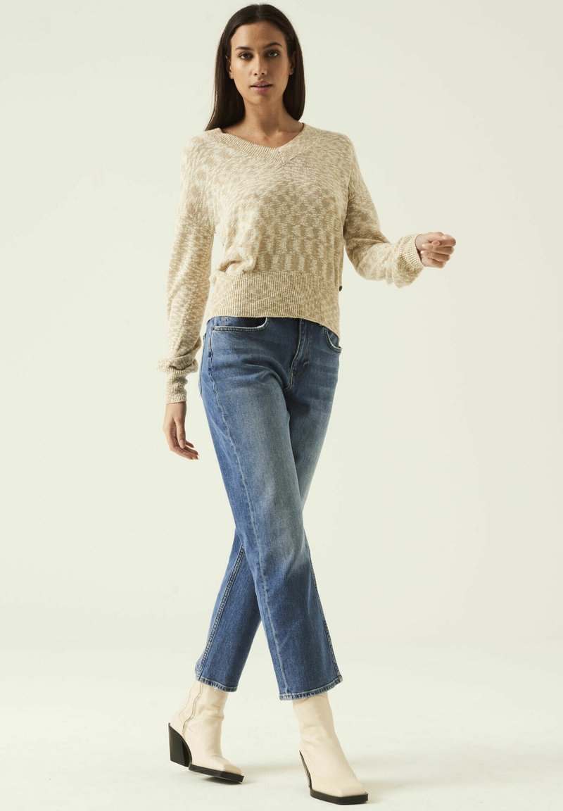 Damen Strickjacken | Garcia Strickpullover iced coffee/beige - GR78663 Damen Strickjacken | Garcia Strickpullover iced coffee/beige - GR78663