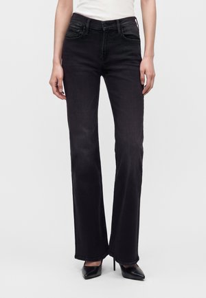 Mother, THE JINX HEEL - Дънки с широк крачол - black denim