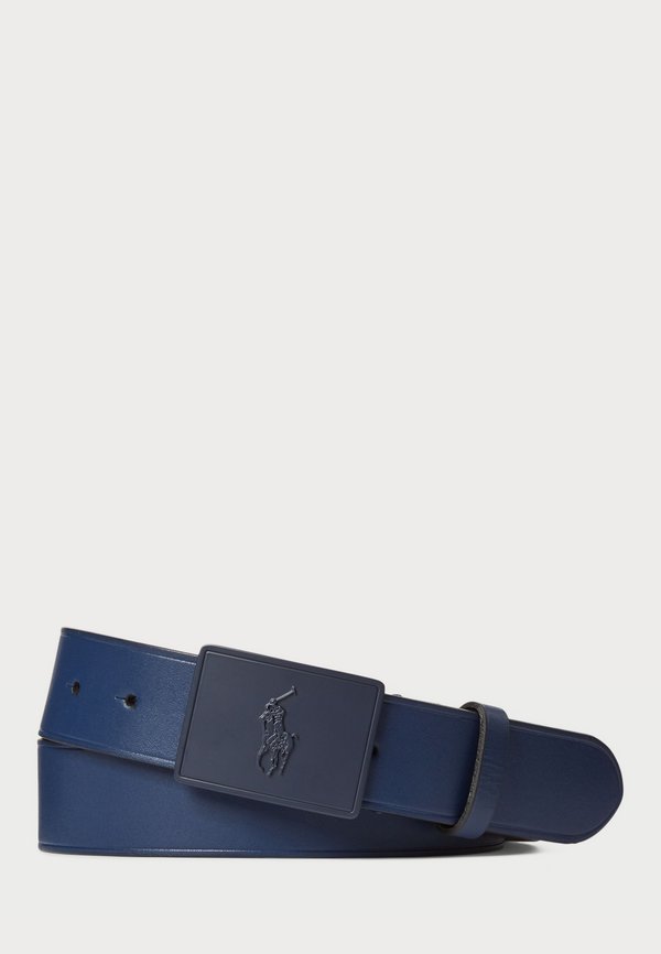 PONY PLAQUE LEATHER BELT - Belt