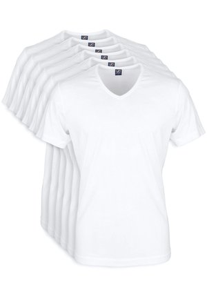 V-NECK 6-PACK - Basic T-shirt - white