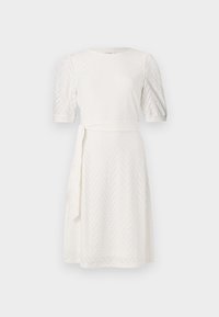 JDYCARLA CATHINKA BELT DRESS - Džersio suknelė - cloud dancer