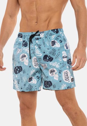 Von Dutch, SHORT DE BAIN HOMME ALLOVER TÊTE DE MORT SUMMER VIBES BURT26 - Short de bain - bleu
