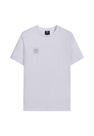 Umbro, DIAGONAL DIAMOND GRAPHIC TEE - Print T-shirt - brilliant white
