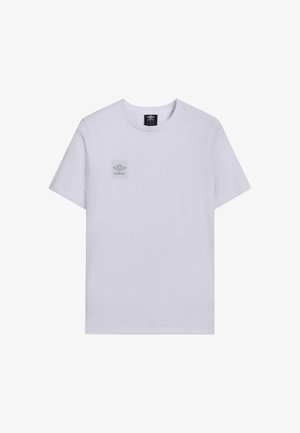 Umbro, DIAGONAL DIAMOND GRAPHIC TEE - Print T-shirt - brilliant white