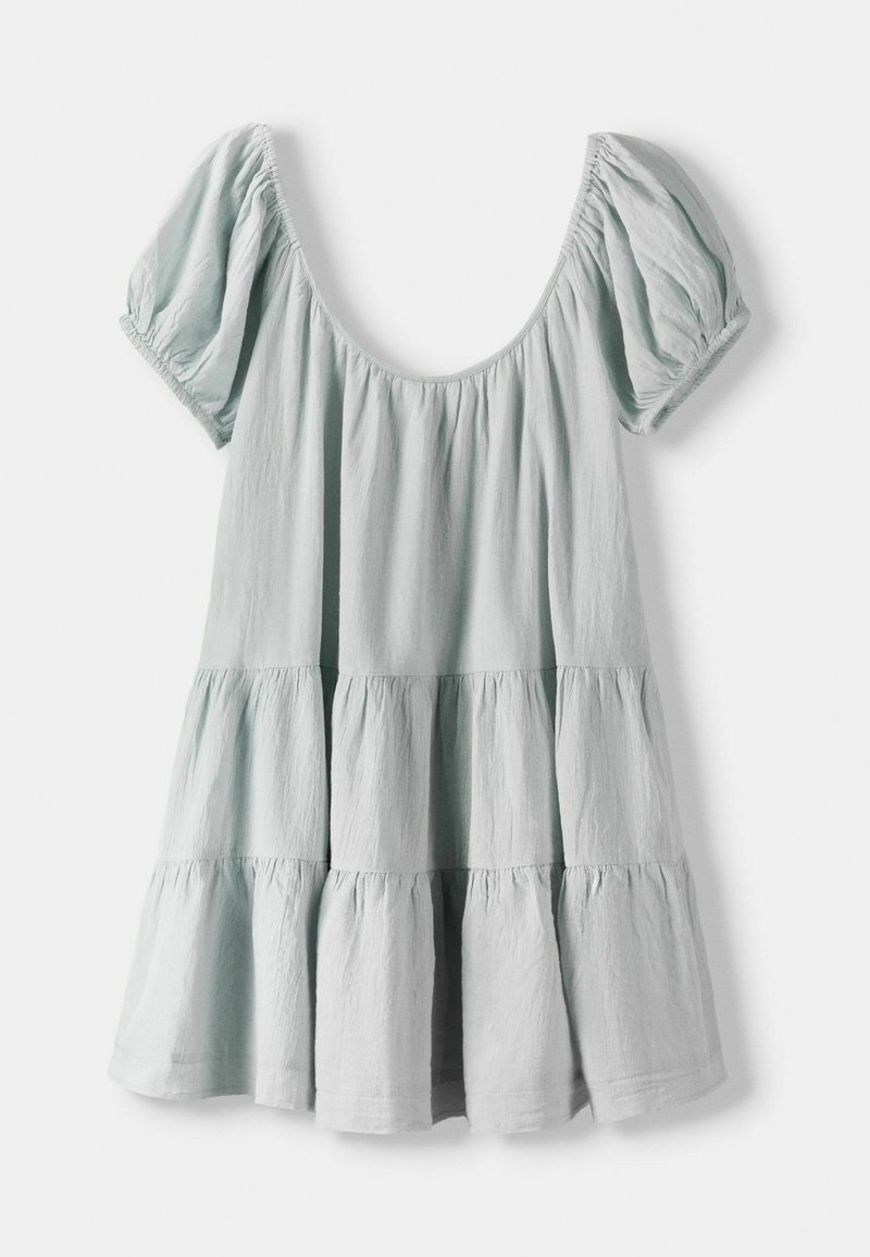 Bershka Jurk blauw gemêleerd Bershka Jurk blauw gemêleerd