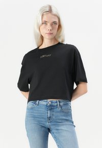 Replay Majica kratkih rukava s printom - black