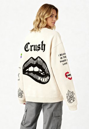 TATTOO CRUSH PRINT OVERSIZED - Sweatshirt - off-white