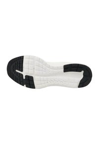 Kinga talla, millel on valge kummipõhi mustade aktsentidega. Tekstuurne pind ja mustri tread tagavad haarde. Veidi kaardus disain.