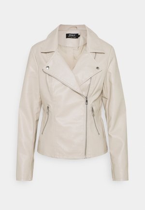 ONLY Chaqueta de cuero sintético - off-white