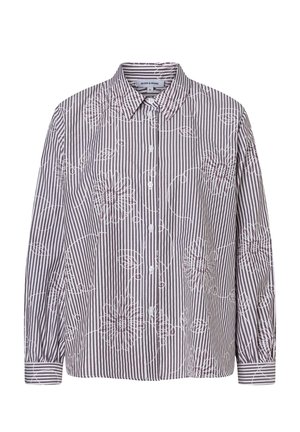 More & More, MORE & MORE FEMININE BLUSE, STREIFEN U. BLUMENDESSIN - Button-down blouse - stripes ruby orchid