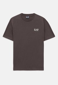 TRAIN LOGO SERIES TEE EXTENDED LOGO - Tricou cu imprimeu - chocolate brown