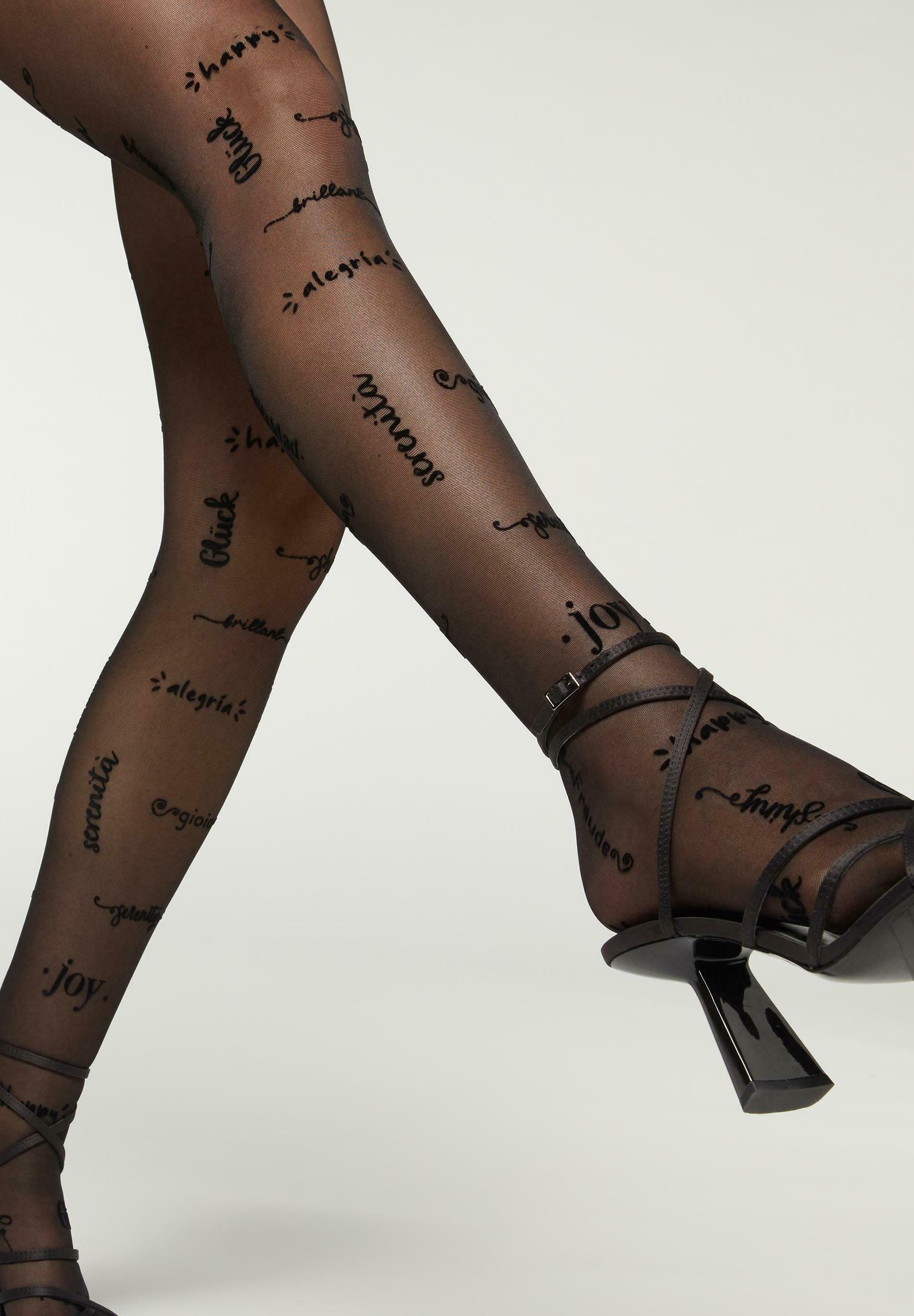 Calzedonia TRANSPARENTE JOY - Collant - schwarz/nero - Zalando