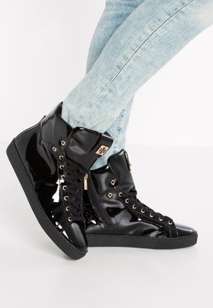 High-top trainers - black