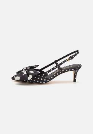 kate spade new york RUE SLINGBACK - Klasszikus sarkú cipők - black/cream