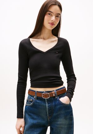 Tommy Jeans, SLIM ESSENTIAL - T-shirt à manches longues - black
