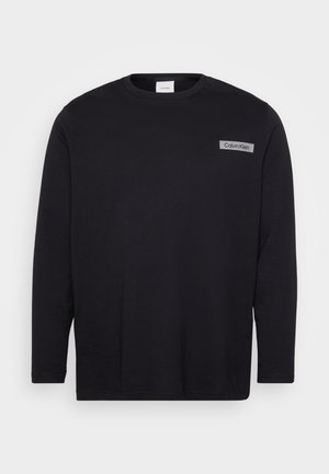 Calvin Klein STACK COLOR BLOCK - Ilgarankovis viršutinės dalies drabužis - black