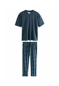 Next REGULAR FIT - SCION FLORAL SHORT SLEEVE SET - Set lenjerie de noapte - navy blue