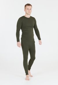 Whistler BASELAYER SET - Caleçon long - zwart donkergrijs