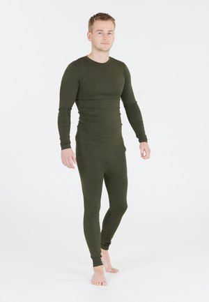 Whistler BASELAYER SET - Långkalsonger - zwart donkergrijs