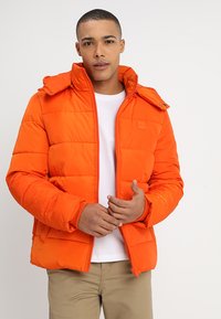 Urban Classics HOODED PUFFER - Vinterjakke - rustorange