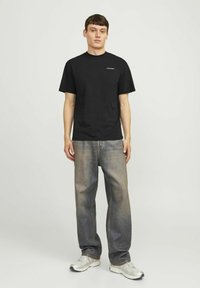 Jack & Jones GEDRUCKT RUNDHALS - T-shirt print - black