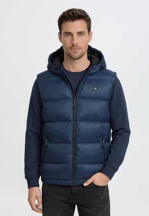 Blend, BHPAFTE HOODED - Chaleco - dress blues