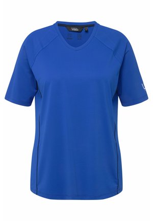 Ulla Popken UV-SCHUTZ 50+ V-AUSSCHNITT HALBARM - T-shirt basic - royal blue