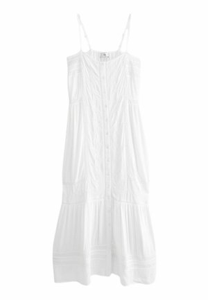EMBROIDERED STRAPPY MAXI - Maxikjoler - white