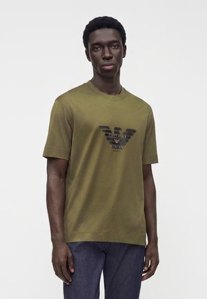 Emporio Armani, Μπλουζάκι με στάμπα - ivy green
