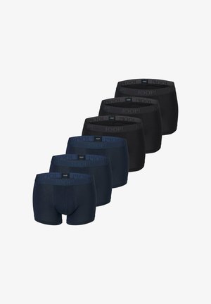 Zeserk pack boxershorts met elastische taillebanden. Kleuren zijn donkerblauw en zwart. Zachte stof met logodetails op de tailleband.