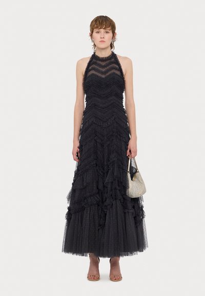Needle & Thread ELIA HALTER NECK GOWN - Iltapuku - graphite