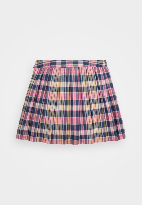 PLAID PLEATED MADRAS WRAP SKIRT - Mini skirt2