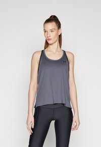 Under Armour - KNOCKOUT TANK - Top - castlerock/black Thumbnail-Bild 1