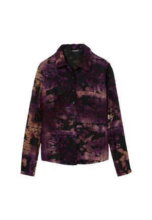 Desigual FADED - Button-down blouse - black