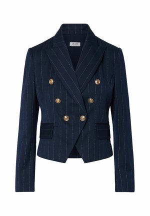 LIU JO, LIU JO PINSTRIPE DOUBLE-BREASTED BLAZER - Blazer - dark blue