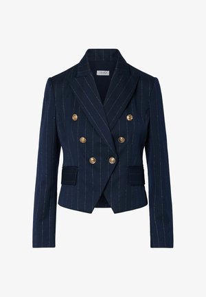 LIU JO, LIU JO PINSTRIPE DOUBLE-BREASTED BLAZER - Blazer - dark blue