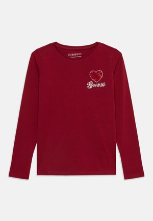 Guess, JUNIOR  REG LS T-SHIRT - Блуза с дълги ръкави - beet juice red