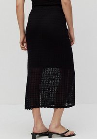 STOCKH LM Studio VIENNA KNITTED - A-linjainen hame - black