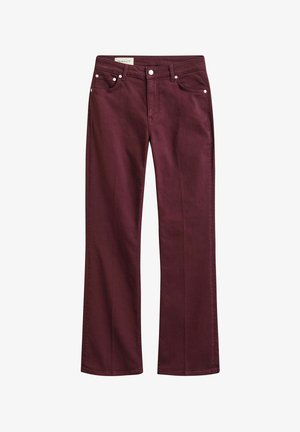 GANT, GANT SLIM FLARED COLOR JEANS - Slim fit jeans - darkened wine