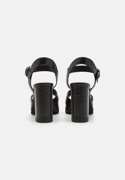 The Kooples CHAUSSURES - Sandales à plateforme - black