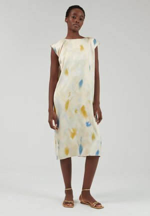 PRINTED - Jurk - light blue and acid green combination