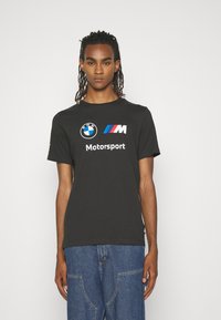 Puma LOGO TEE - Triko s potiskem - puma black